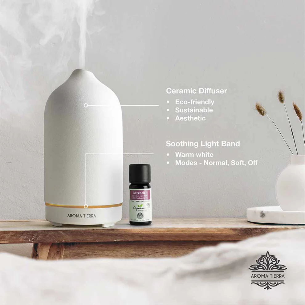 Santorini Dawn - Ceramic Essential Oil Diffuser (Electric) - Image 6