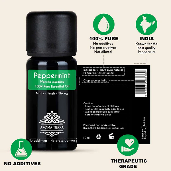 Peppermint Essential Oil (Mint Oil, Mentha piperita) - 100% Pure - Image 2